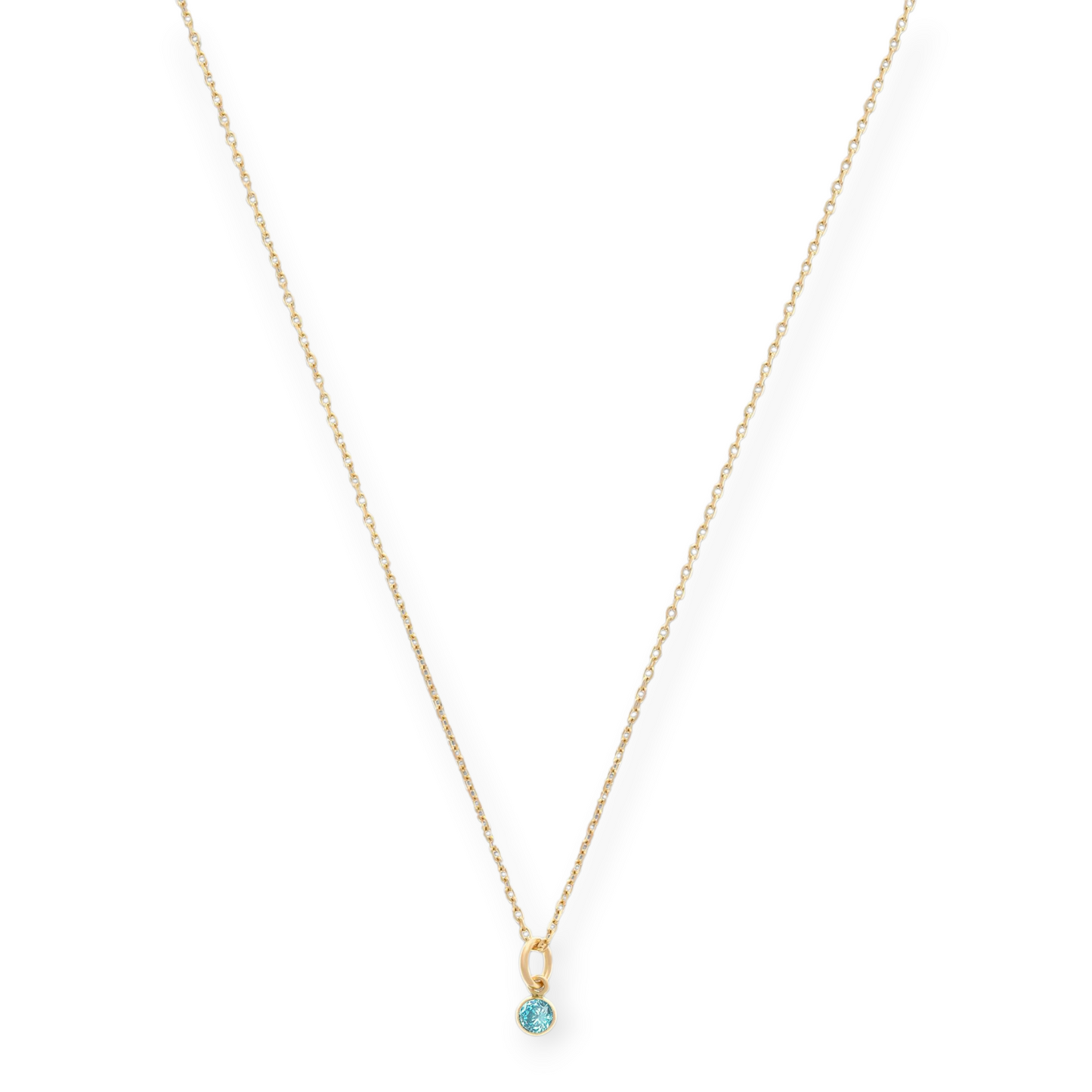 14-Karat-Geburtsstein-Halskette (alle 12 Monate)