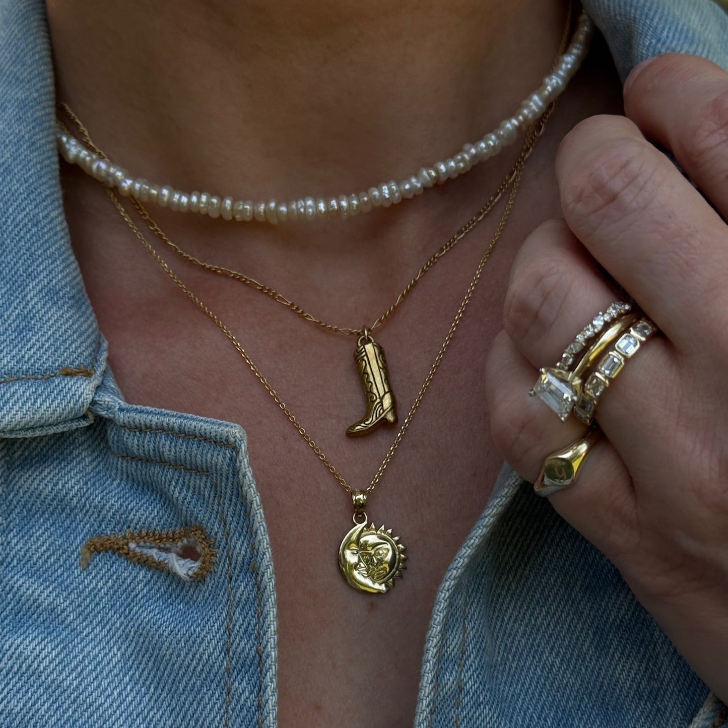 14k pinky signet ring