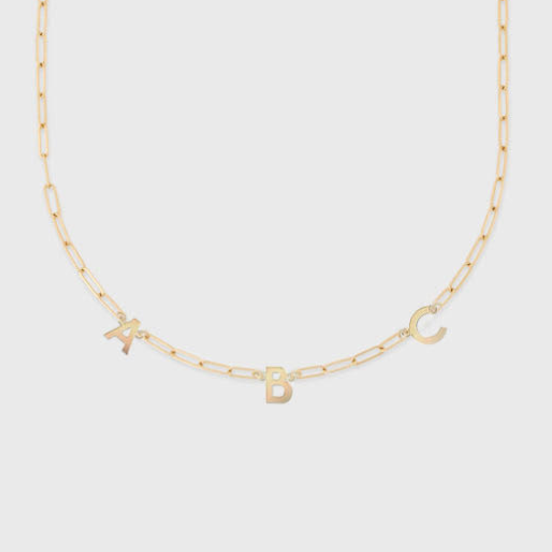 custom initial necklace