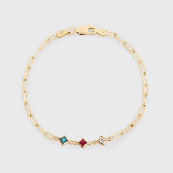 custom birthstone bracelet
