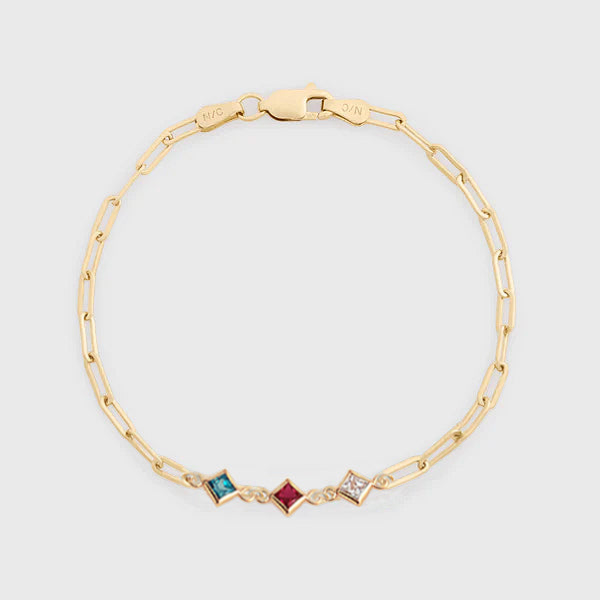 custom birthstone bracelet