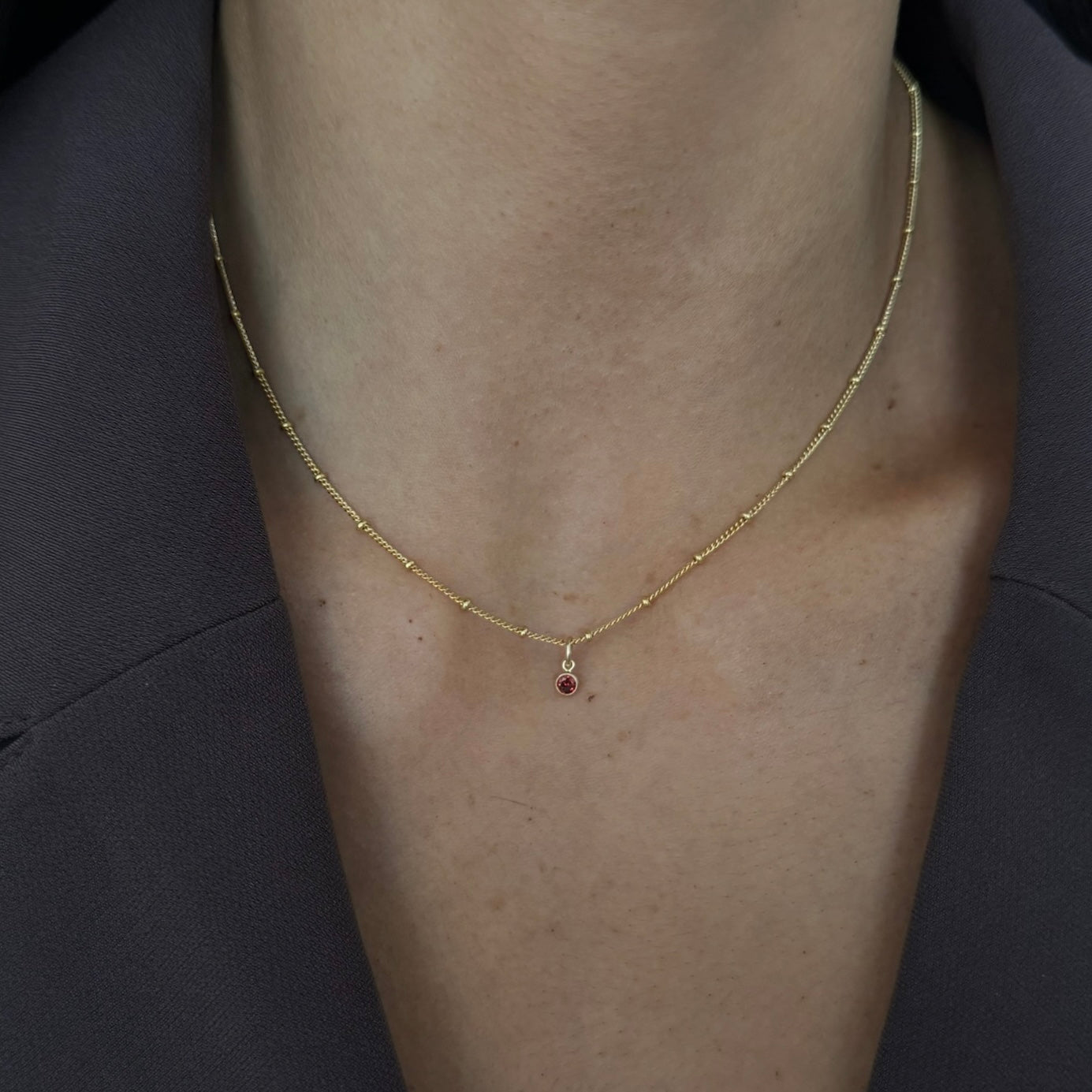 Geburtsstein-Halskette