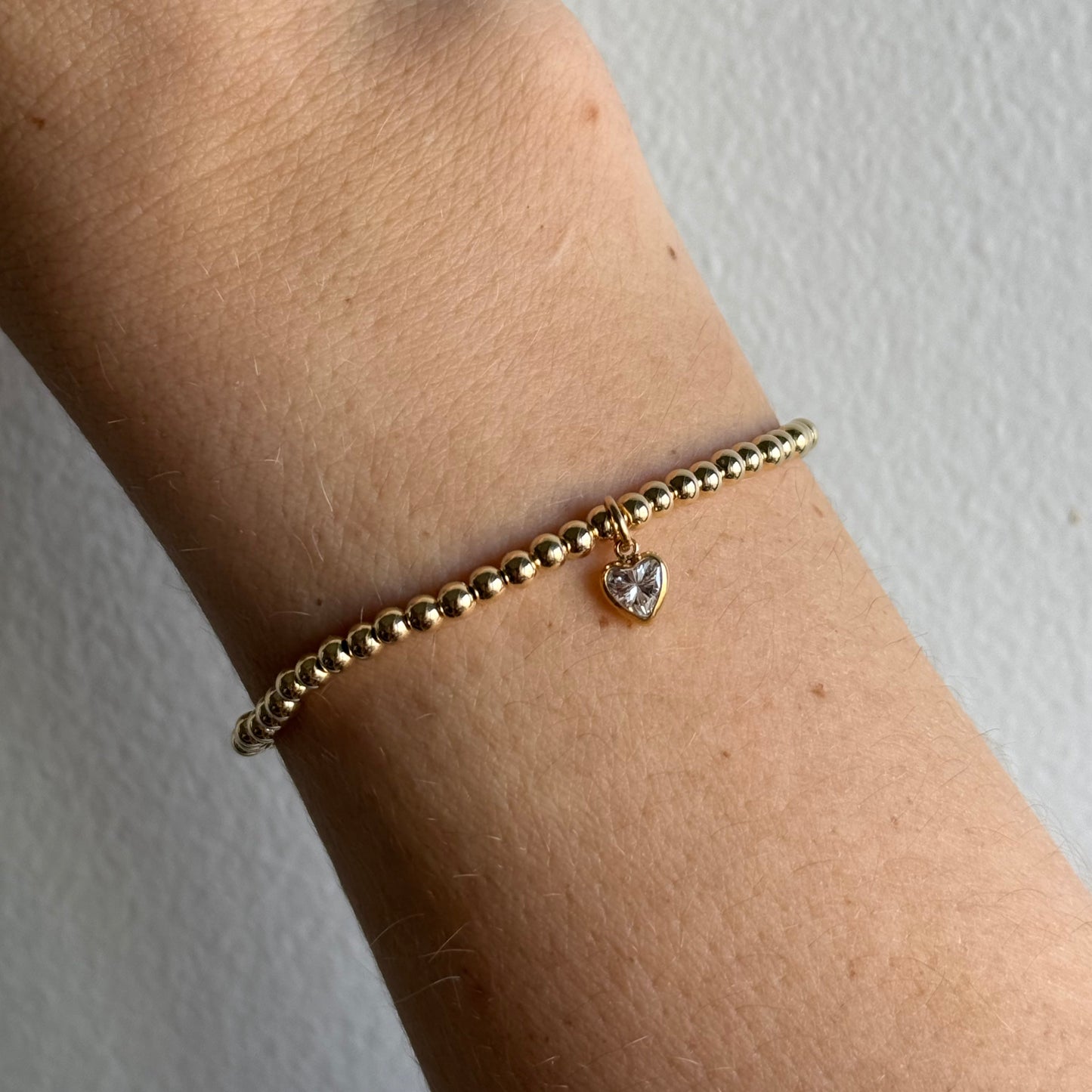 heart stone juno bracelet (3mm)