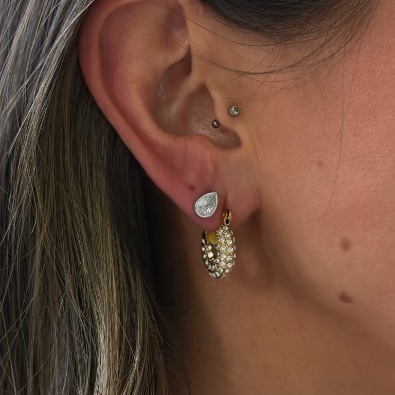 juliette teardrop studs (silver)