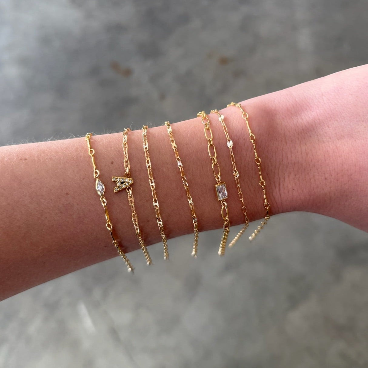 dainty starburst bracelet