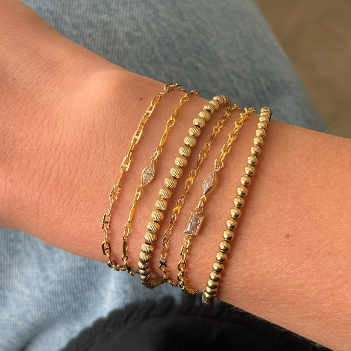 marquise stone bar bracelet