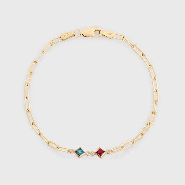 custom birthstone bracelet