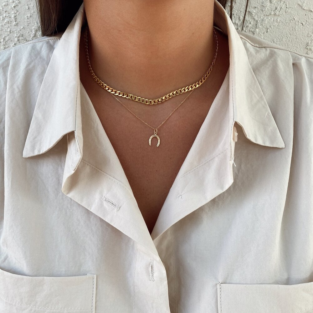 Collier porte-bonheur 14 carats
