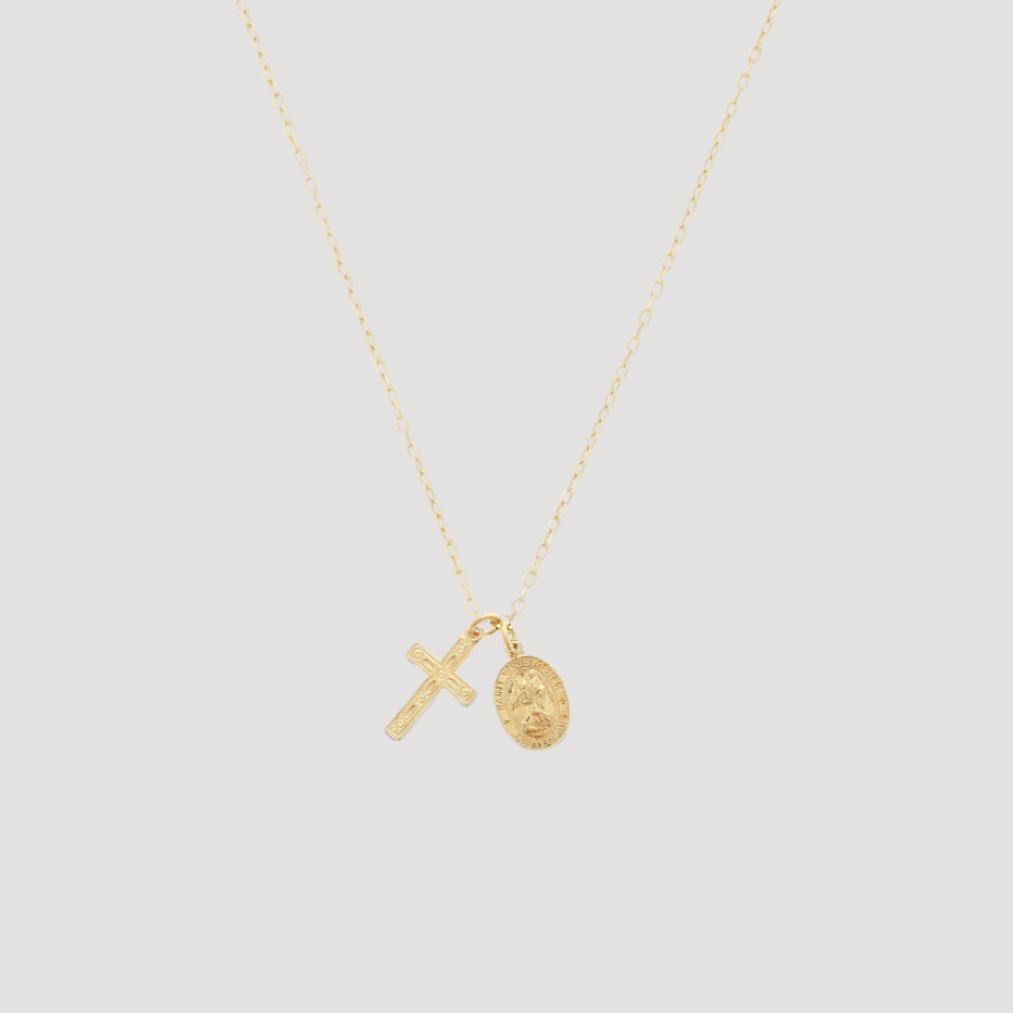 14k protection necklace