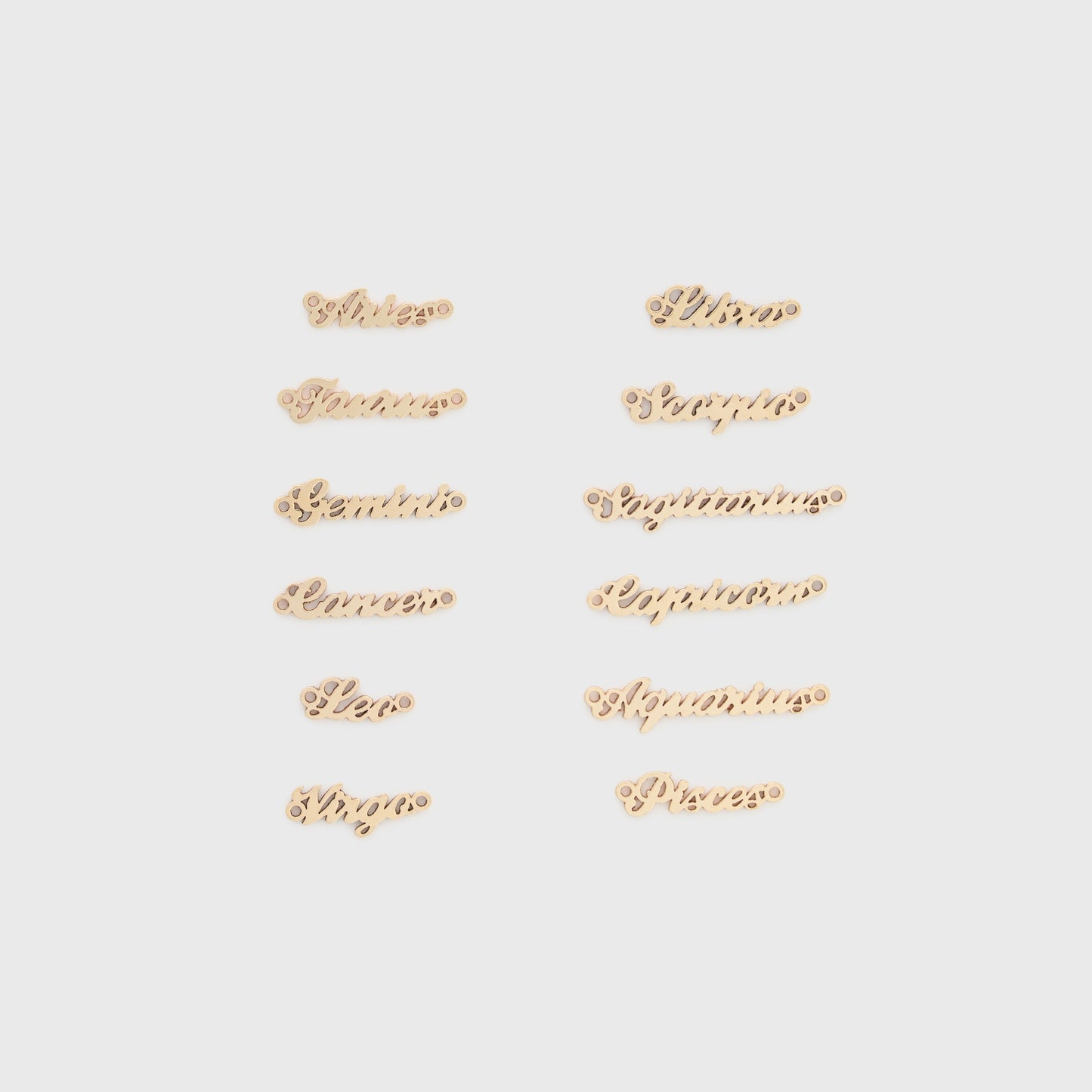 zodiac nameplate necklace