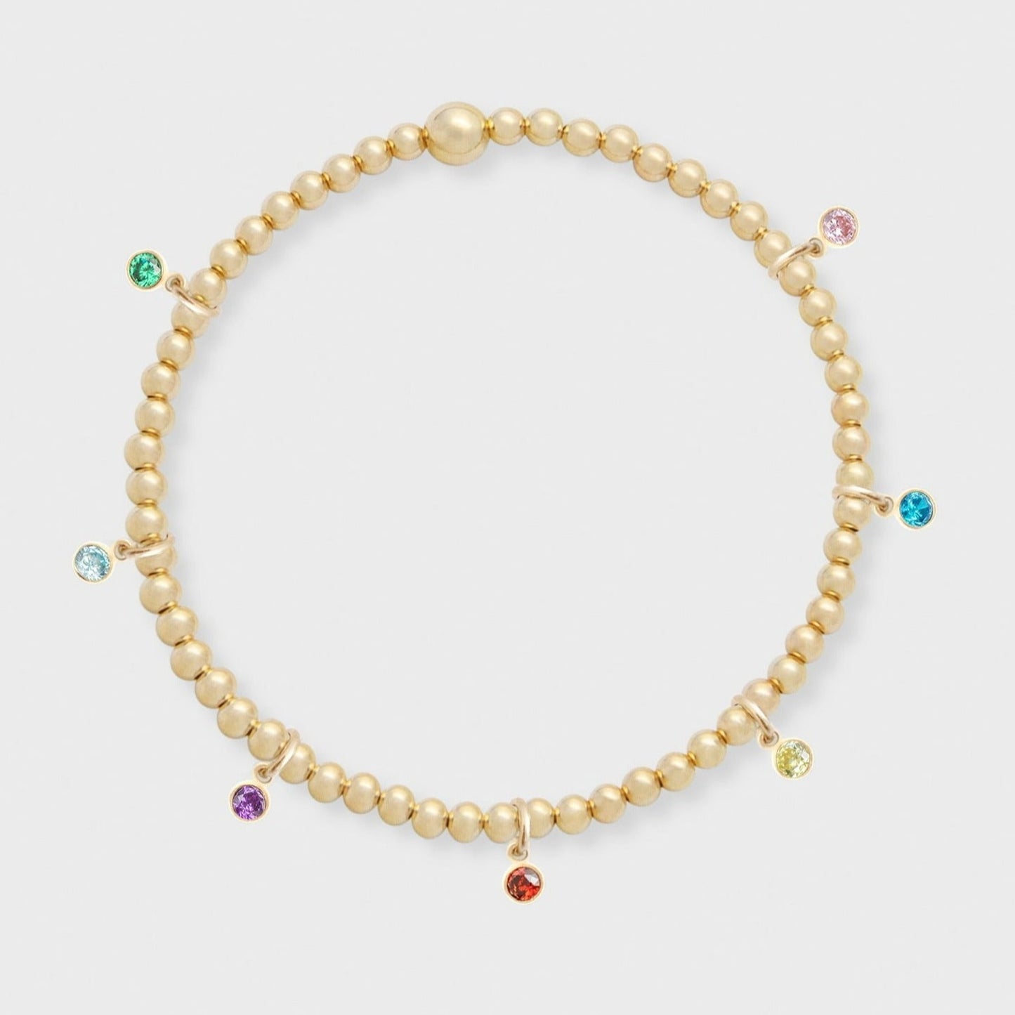 bracelet juno multi-pierres de naissance (3mm)