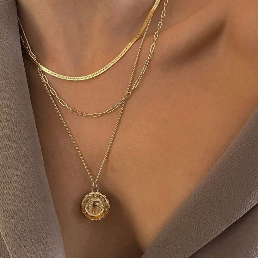 goddess initial necklace