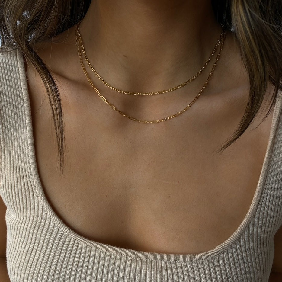 gothic + paperclip layering set