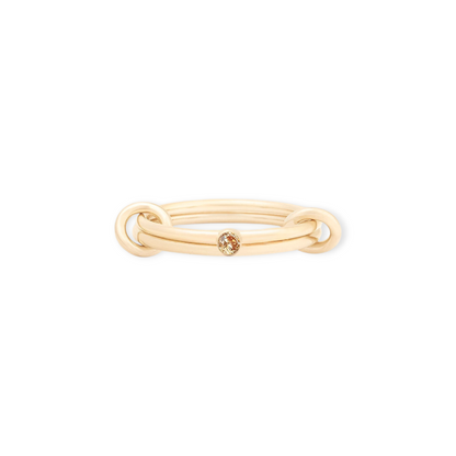 november birthstone linked ring