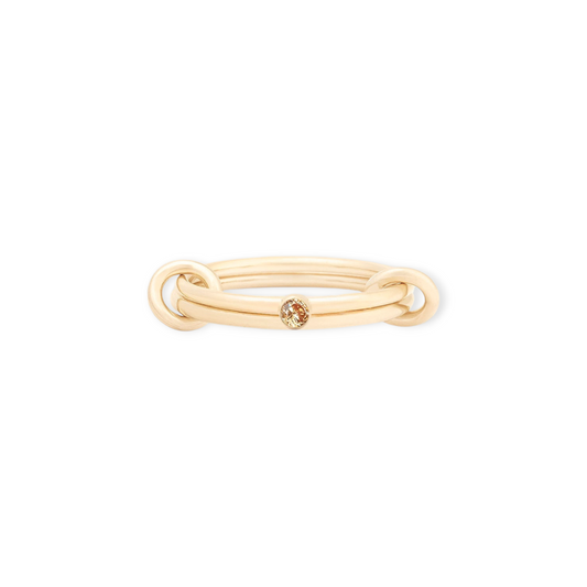 november birthstone linked ring