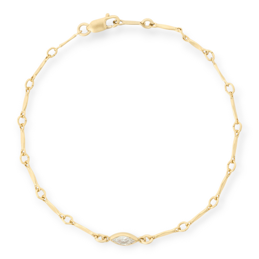 marquise stone bar bracelet