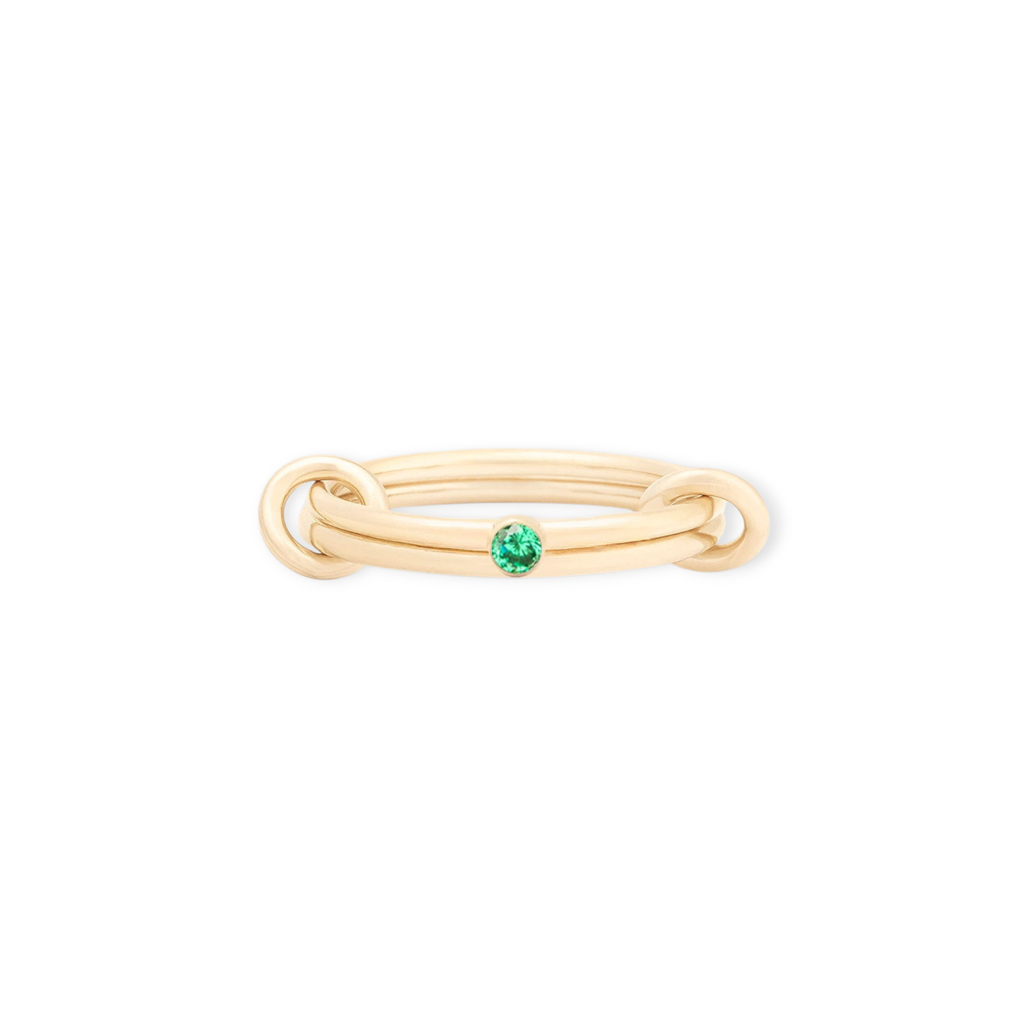 may birthstone linked ring