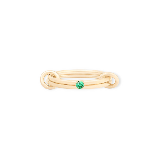may birthstone linked ring