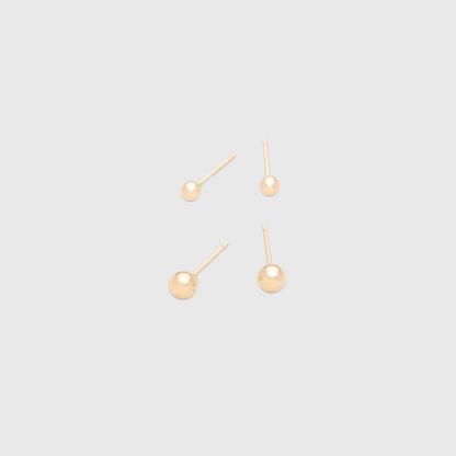 14k ball studs