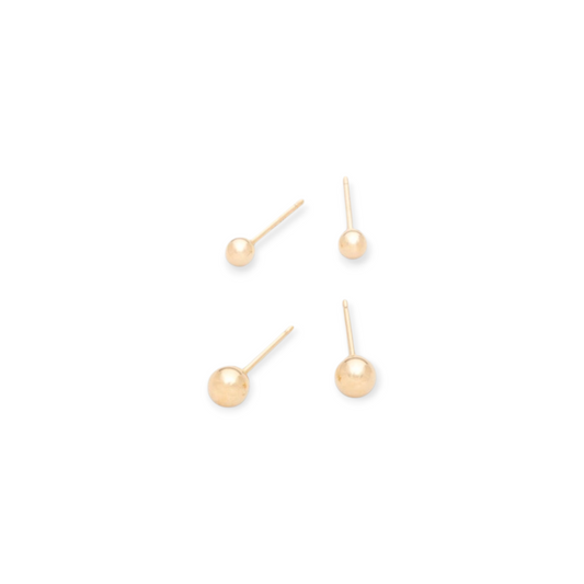 14k ball studs