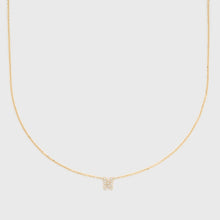 Load image into Gallery viewer, 14k diamond initial necklace
