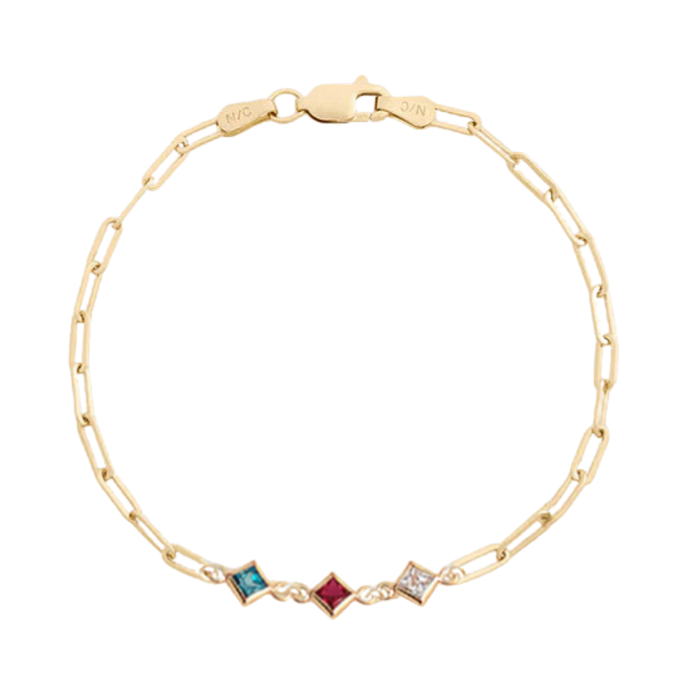 custom birthstone bracelet