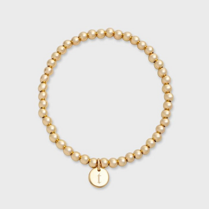 altes englisches Initialen-Juno-Armband (4 mm)