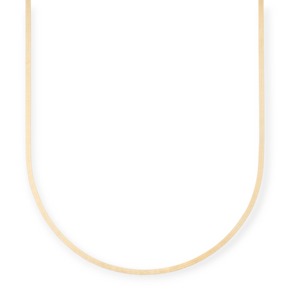 14k dainty herringbone necklace