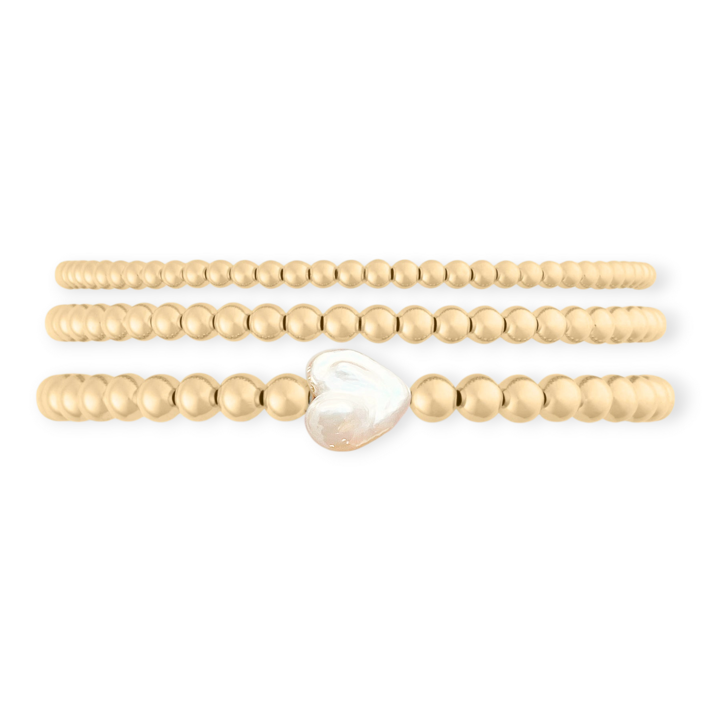 Herz Juno Dreifachstapel (3+4+5mm)