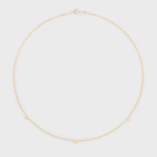 14k Marcelle Hearts Halsband