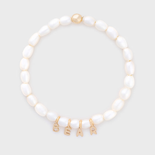 custom cute pearl bracelet