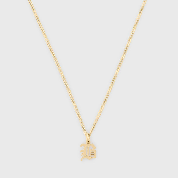 日本未入荷☆KING ICE☆The Old English Letter O Necklace White Gold Letter 