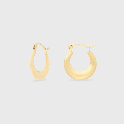 14k jean sleek hoops