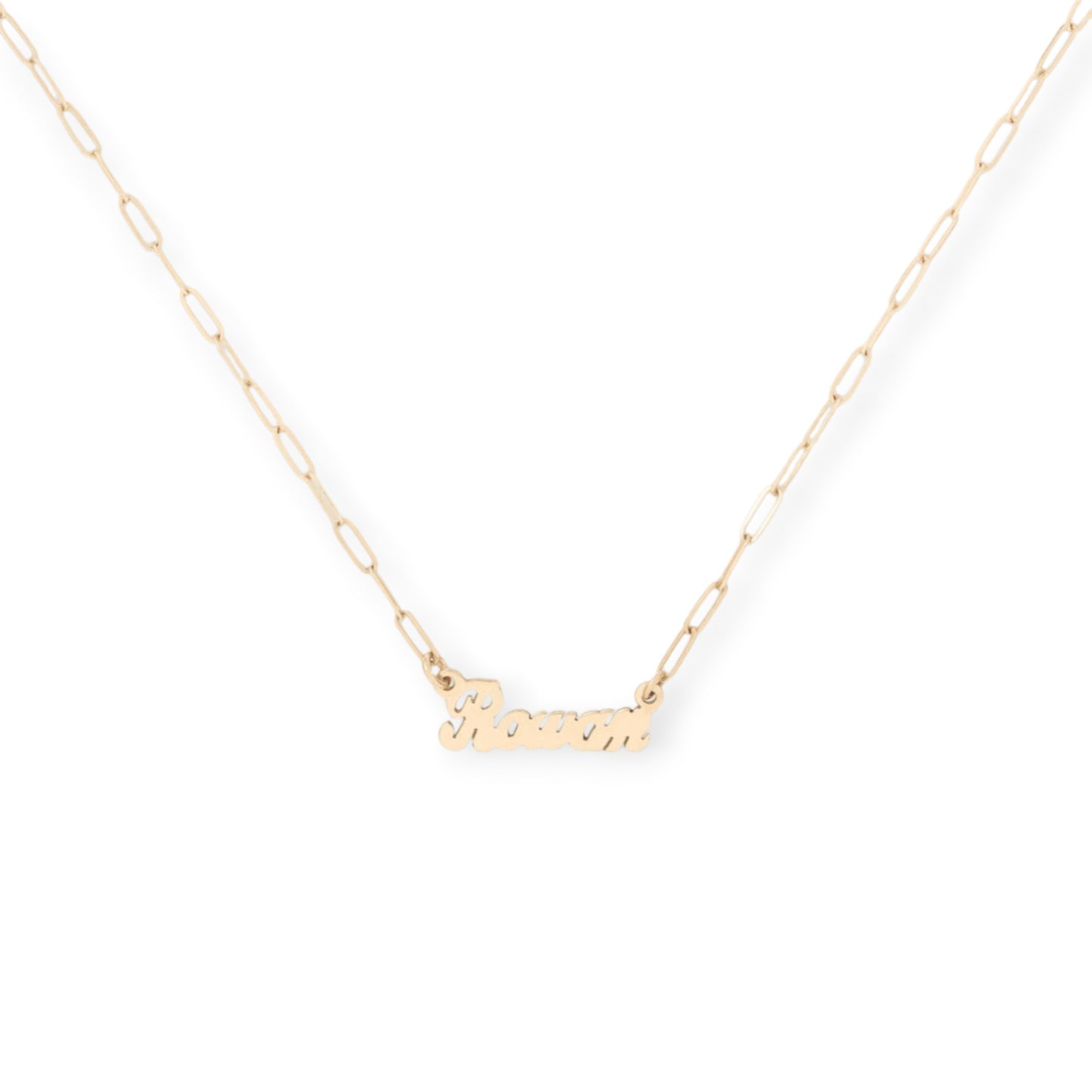 10k/14k nameplate necklace