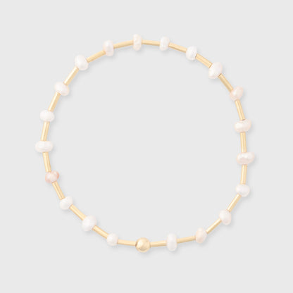 freshwater pearl station bracelet