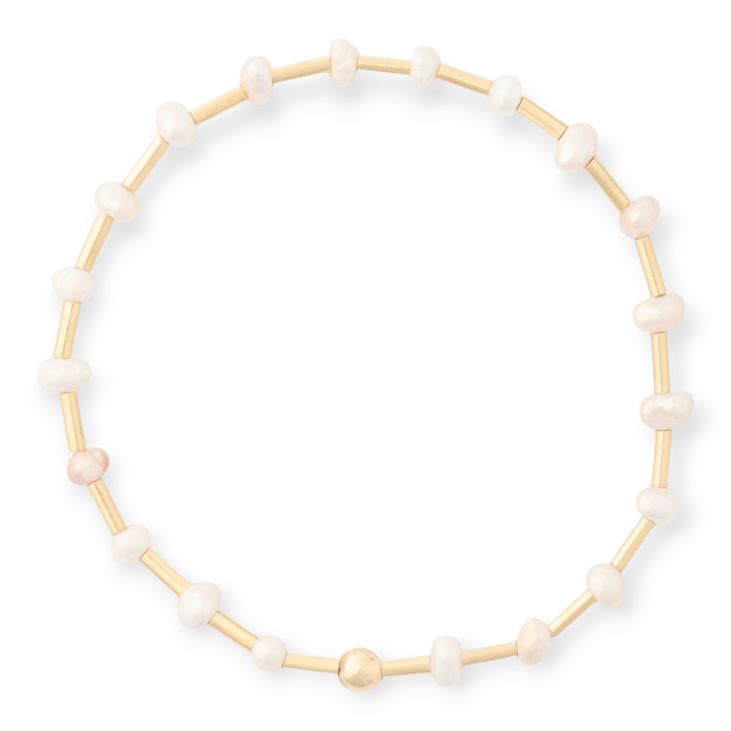 freshwater pearl station bracelet
