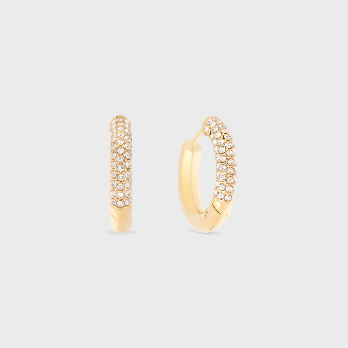 brigid pavé hoops (25mm)