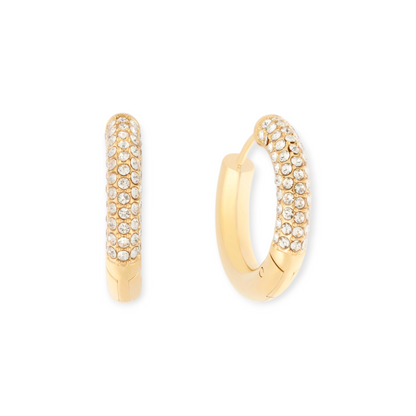 brigid pavé hoops (25mm)