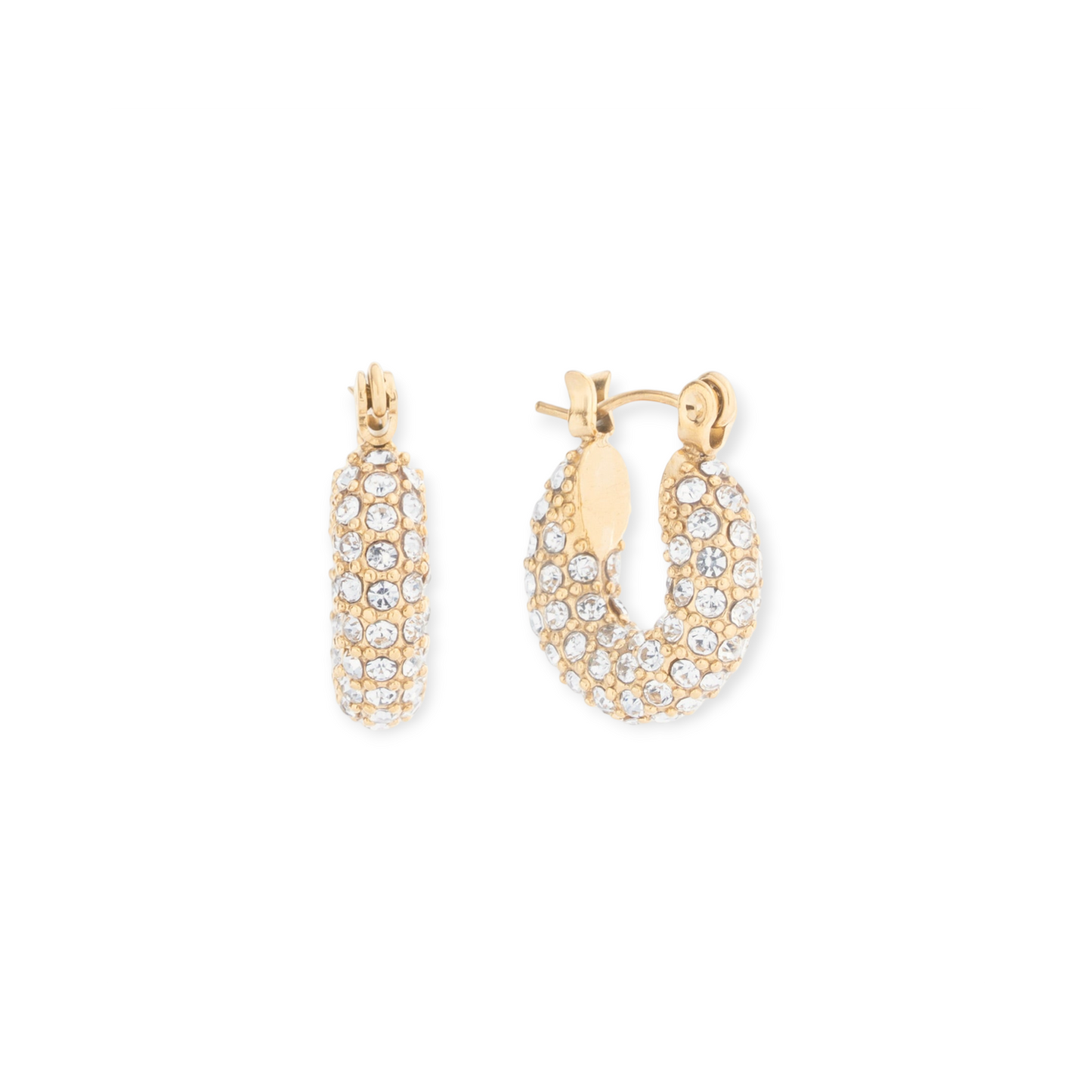 noel pavé mini hoops (15mm)