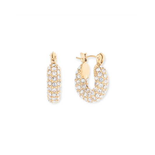 noel pavé mini hoops (15mm)