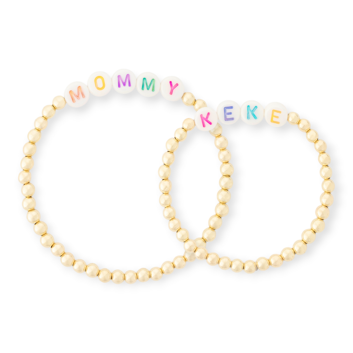 mommy + me custom gold juno bracelets