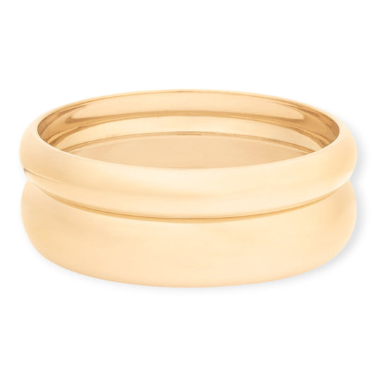 statement bangle double stack (10+15mm)