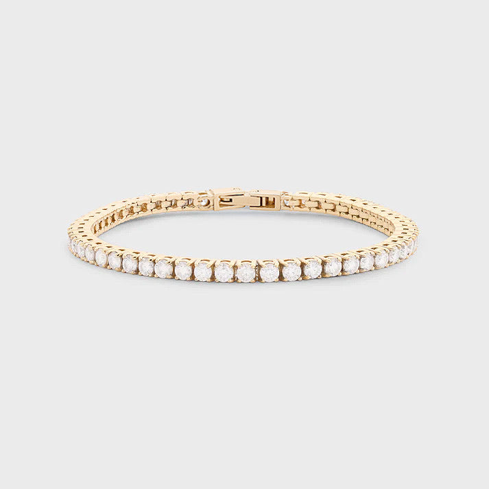 classic tennis bracelet (gold)