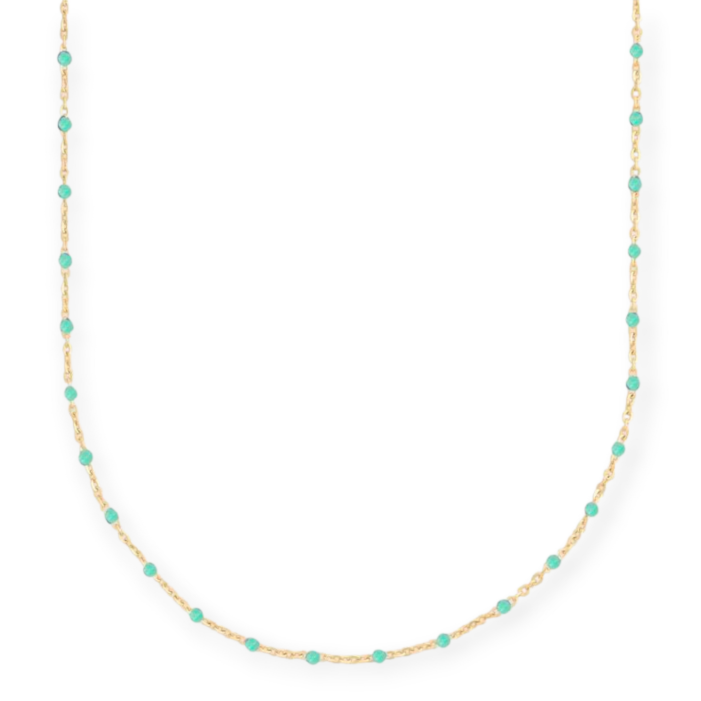 turquoise daisy necklace