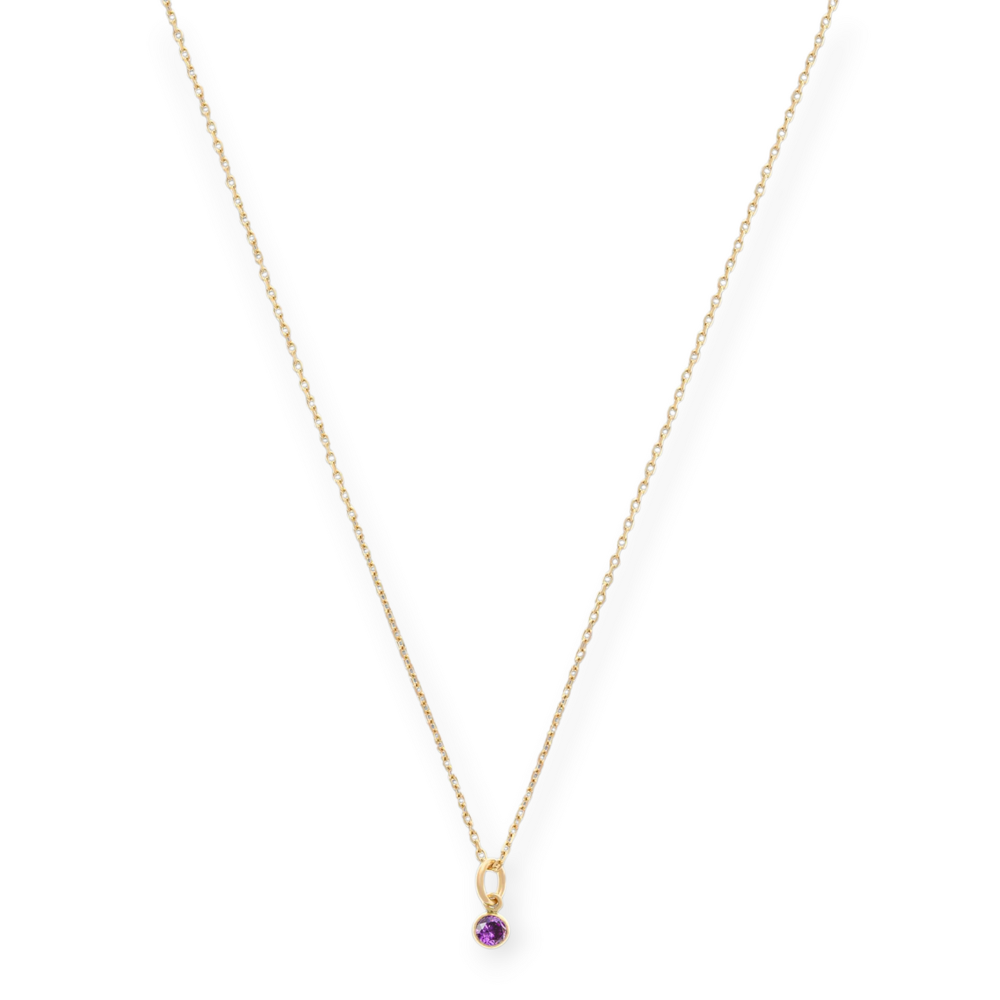 14-Karat-Geburtsstein-Halskette (alle 12 Monate)