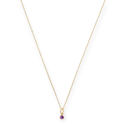 14-Karat-Geburtsstein-Halskette (alle 12 Monate)