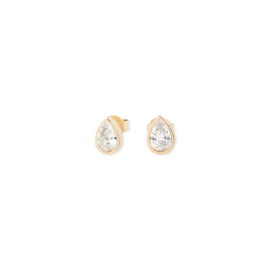 juliette teardrop studs (gold)