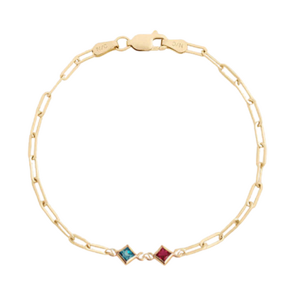 custom birthstone bracelet