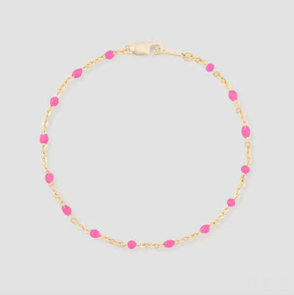 pink daisy bracelet