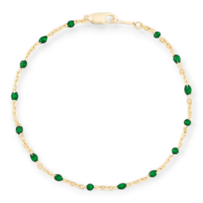 green daisy bracelet